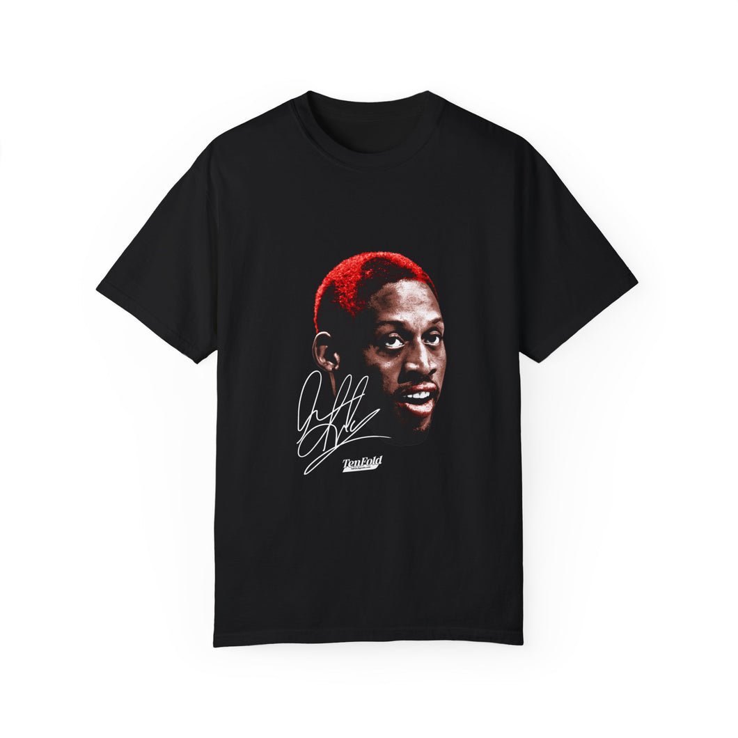Rebel on the Court: Dennis Rodman T-Shirt (Front & Back)