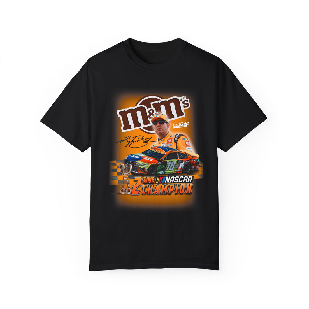 Kyle Busch: 2-Time Champion M&M Racing T-Shirt